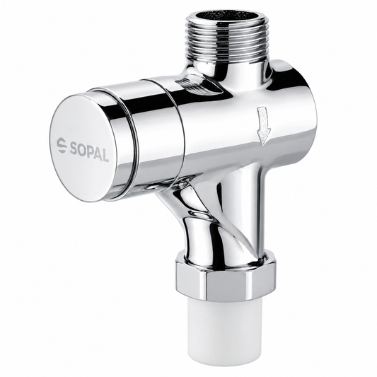 Robinet de Chasse d'Eau Temporisé SOPAL Série KURIAT — Anticalcaire Collectivités Réf. 06ECA04