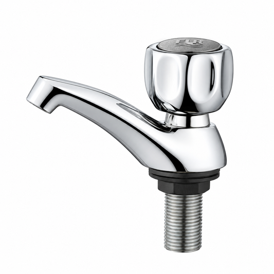 Robinet Collectivité Long Chromé FLR RB1007 – Bec Droit G1/2 Mural Point d'Eau | SQES Tunisie
