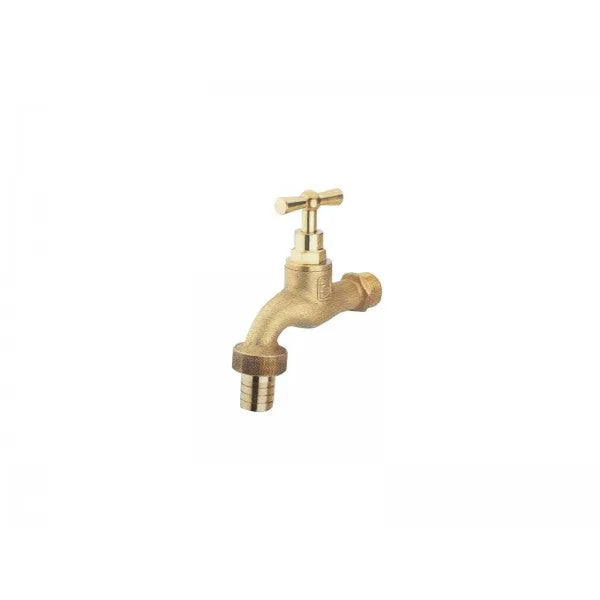 ROBINET JARDIN 15/21 17 BUSE ET ECROU LAITON JAUNE SOPAL - SQES
