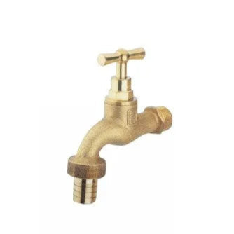 ROBINET JARDIN 15/21 17 BUSE ET ECROU LAITON JAUNE SOPAL - SQES