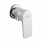 Robinet toilette chrome design carré FRAMO E500 – installation murale, lignes géométriques modernes, résistant corrosion, fabrication italienne premium
