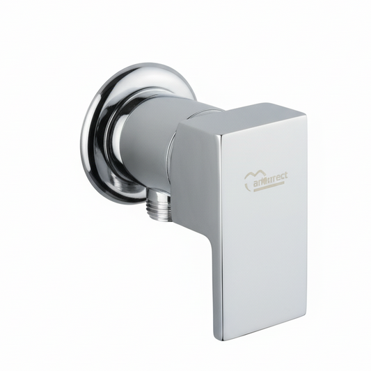 Robinet toilette chrome brillant FRAMO E200 – installation murale, design classique compact, résistant corrosion, fabrication italienne premium
