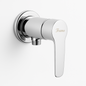 Robinet toilette chrome série B200 FRAMO – mécanisme céramique, anti-goutte, design compact moderne, fabrication italienne premium
