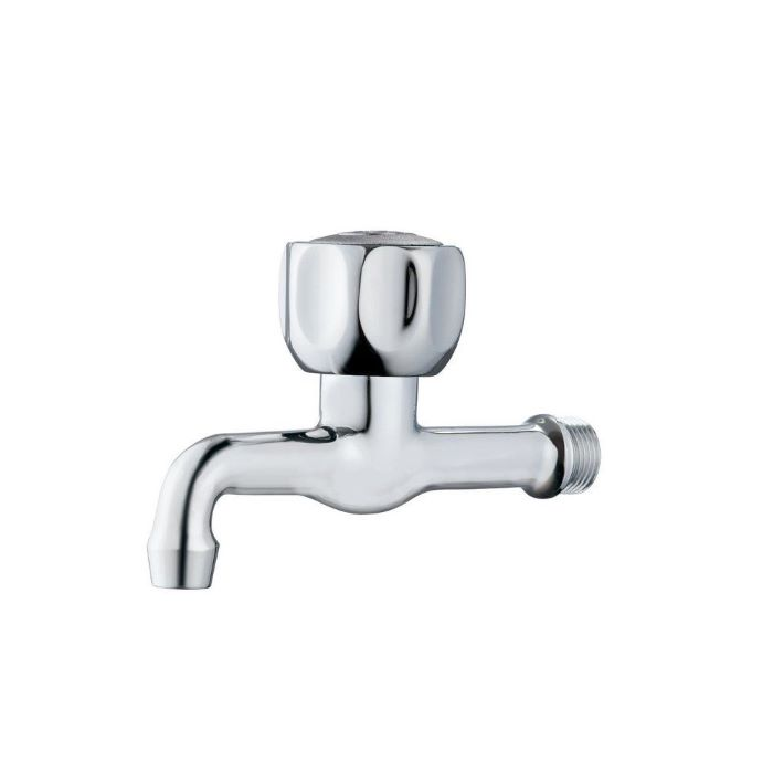Robinet Collectivité Bec Long Droit – Chromé Mural G1/2
