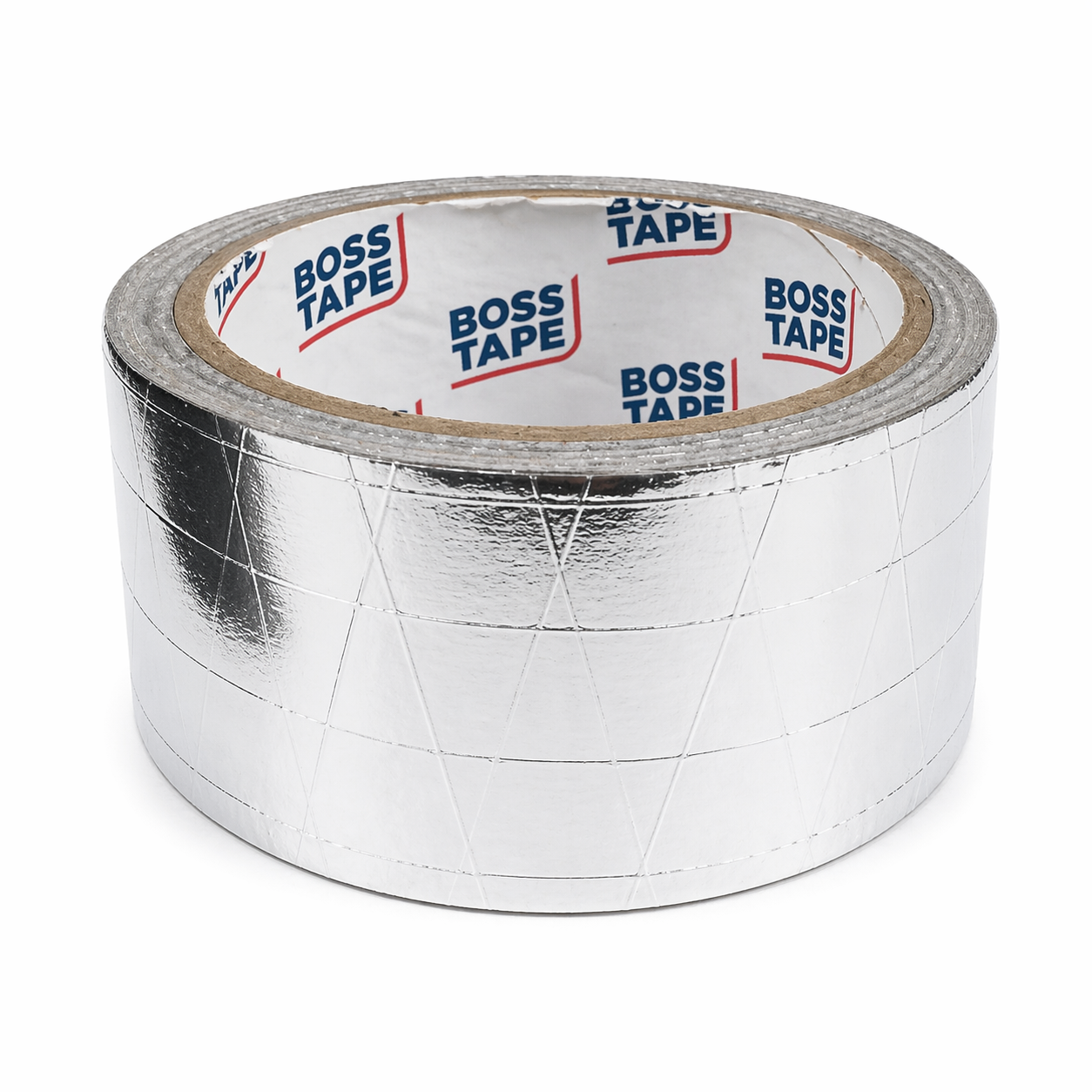 Ruban adhésif aluminium renforcé BOSS TAPE 45mm x 10m ignifuge imperméable résistant UV | SQES Tunisie
