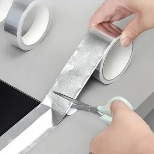 Ruban aluminium Boss Tape 44mm x 10m – scellant imperméable, résistant chaleur, tuyauterie climatisation et toiture
