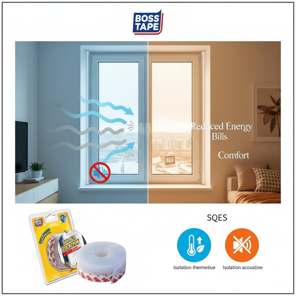 Ruban Calfeutrage BOSS TAPE Silicone - Selon description