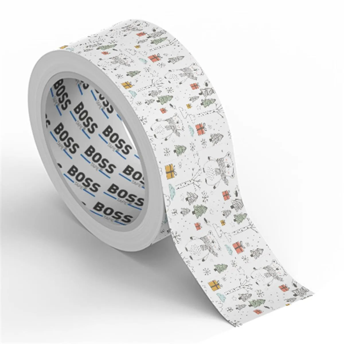 Ruban adhésif décoratif motif peluche Boss Tape 45mm x 25m – emballage enfant, cadeaux, fêtes et artisanat
