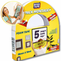 Ruban double face mousse Boss Tape 18mm x 10m – montage mural jusqu'à 5kg, cadres légers et décorations sans perçage

