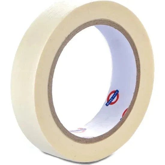 Ruban de masquage peinture Boss Tape 24mm x 25m papier crêpe – délimitation zones, protection surfaces sans résidus, murs et plafonds
