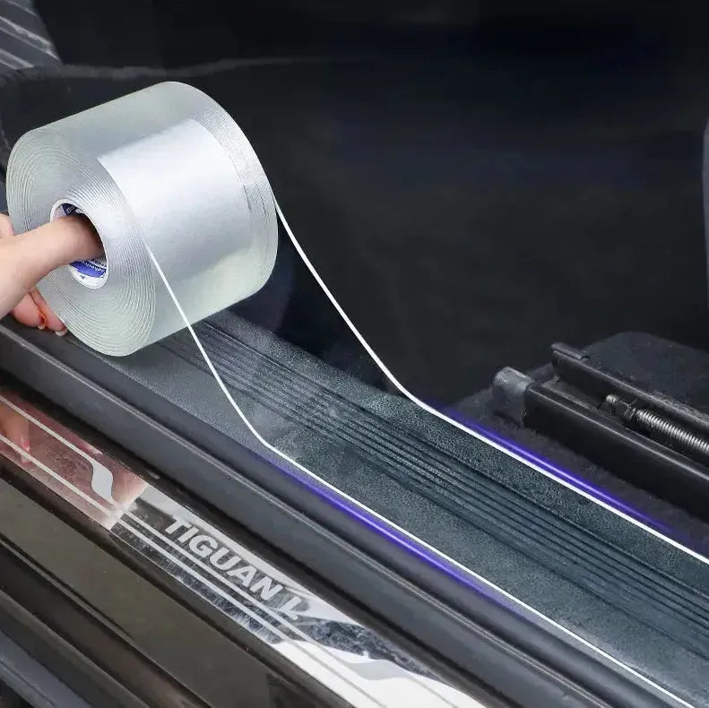 Ruban protecteur seuil porte voiture Boss Tape 50mm – anti-rayures transparent auto-adhésif, protection carrosserie et entrée habitacle
