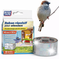 Ruban réfléchissant anti-oiseaux Boss Tape 45mm x 50m – répulsif écologique jardins, vergers, potagers et cultures sans danger
