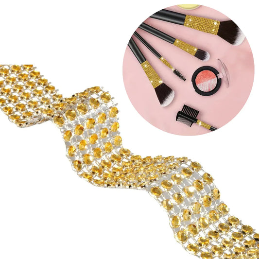 Ruban strass adhésif Boss Tape gold 24mm x 400mm – décoration scintillante vêtements, accessoires, chaussures et événements
