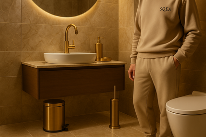 Salle de bain luxe bronze - format carré