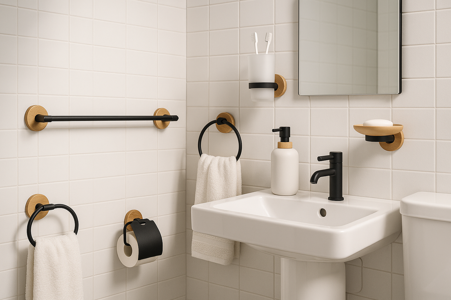 Salle de bain moderne décorée