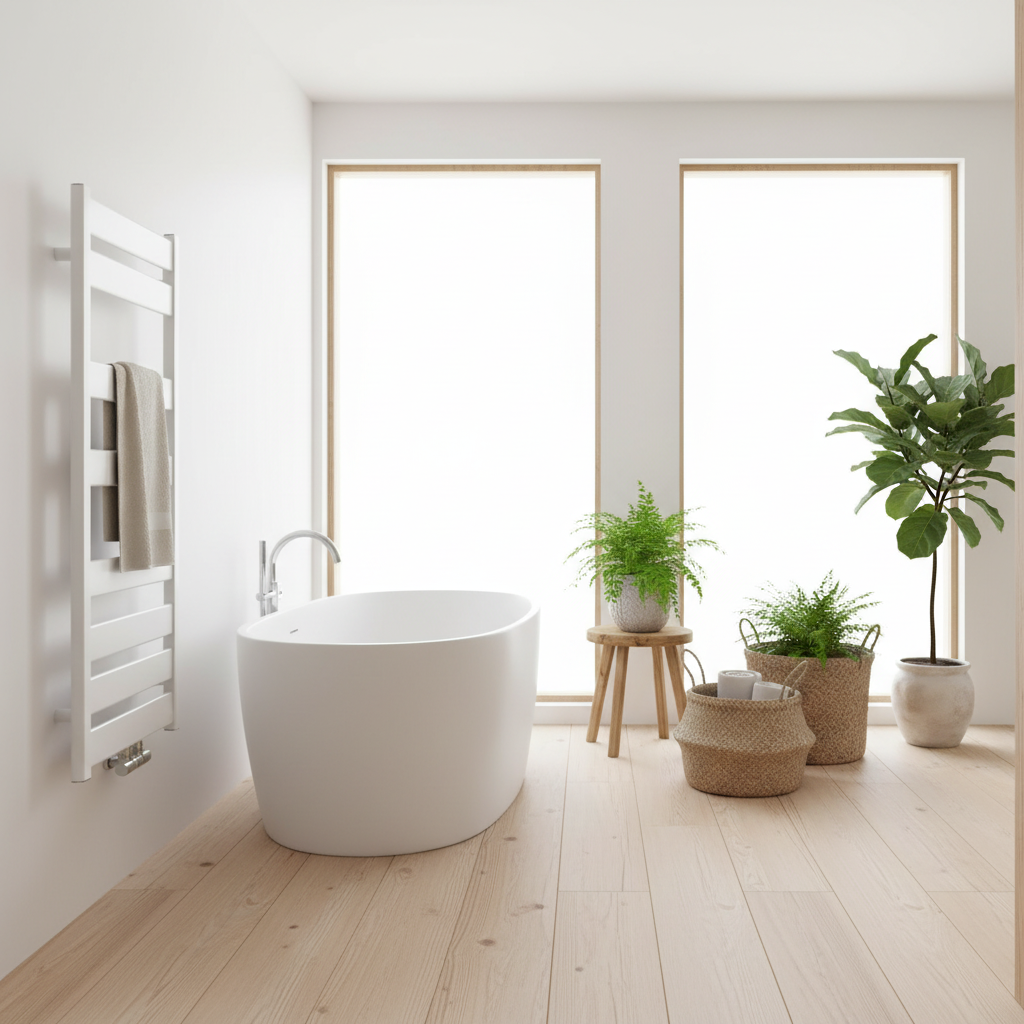 Salle de bain scandinave