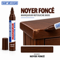 Marqueur retouche bois SARATOGA Noyer foncé réf. 002003, réparation d'une rayure sur meuble en noyer foncé — illustration