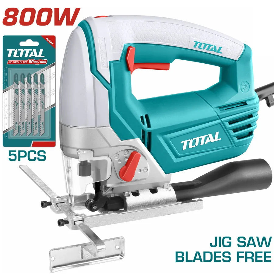 Scie sauteuse TOTAL TS2081006 570W pendulaire 4 étapes coupe bois 65mm acier 8mm 3 lames – SQES Tunisie
