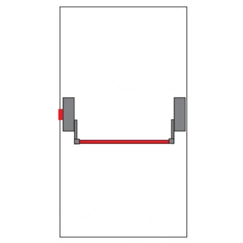 Serrure anti-panique avec barre - Modèle 402+BARRE1100+450T - SQES