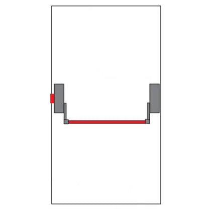 Serrure anti-panique avec barre - Modèle 402+BARRE1100+450T - SQES