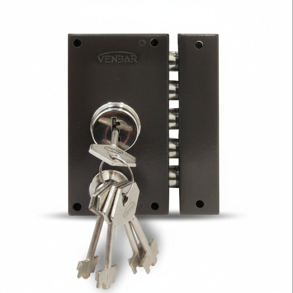 Serrure Haute Sécurité VENDAR 4 Pistons - 5 Clés Spéciales - Réf 7010