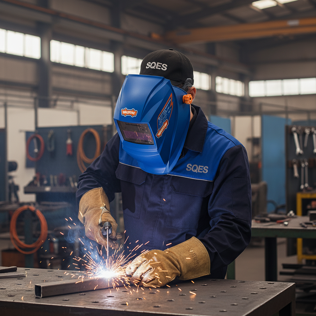 Soudeur avec casque WADFOW