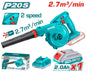Souffleur Sans Fil TOTAL TABLI200181 20V 18000rpm 2.7m³/min 2 Vitesses Kit Batterie 2Ah — SQES Tunisie
