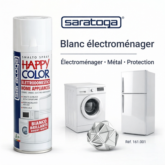 Spray Happy Color Blanc Électroménager 400ml Réf.161.001 - Saratoga