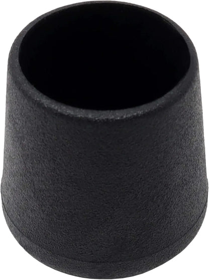 Embout extérieure pour tube Rond - 20 bouchons NOIR en PEHD - SQES