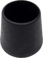 Embout extérieure pour tube Rond - 20 bouchons NOIR en PEHD - SQES
