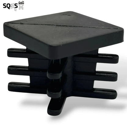 Embout carré pour Pied de meuble - 20 pcs 20mmx20mm NOIR - SQES