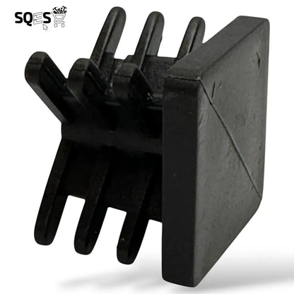 Embout carré pour Pied de meuble - 20 pcs 20mmx20mm NOIR - SQES