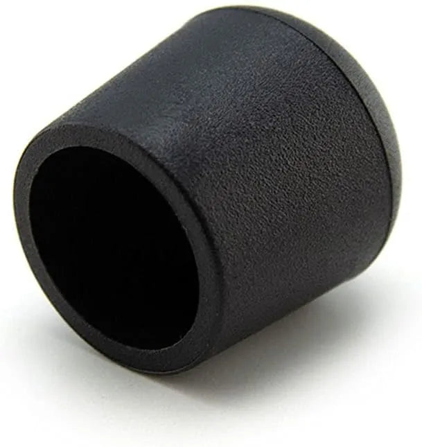 Embout extérieure pour tube Rond - 20 bouchons NOIR en PEHD - SQES