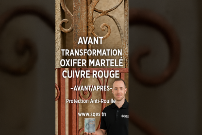 Story transformation portail - avant/après format vertical cuivre rouge