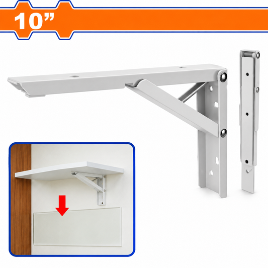 Support d’étagère pliable WADFOW blanc WZJ6310, taille nominale 10 pouces, pour tablette rabattable et rangement mural gain de place | SQES Tunisie
