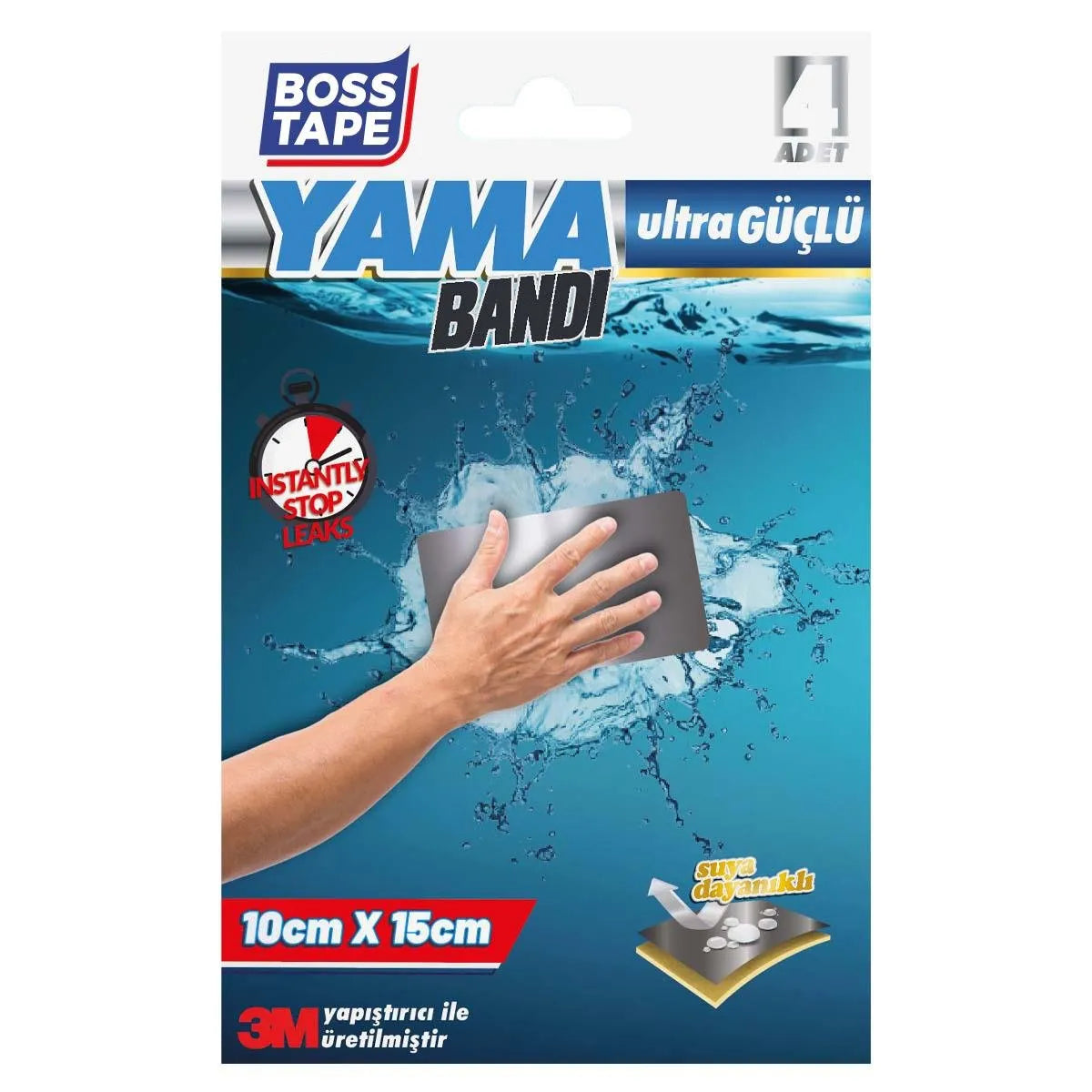 BOSSTAPE Bande d'étanchéité autocollante , FLEX SEAL TAPE 3M (4PCS) - SQES
