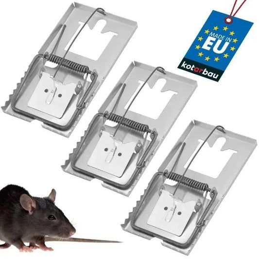 Pièges à Rats - Attrape souris – Lot de 3 - 17cmx10cm - SQES