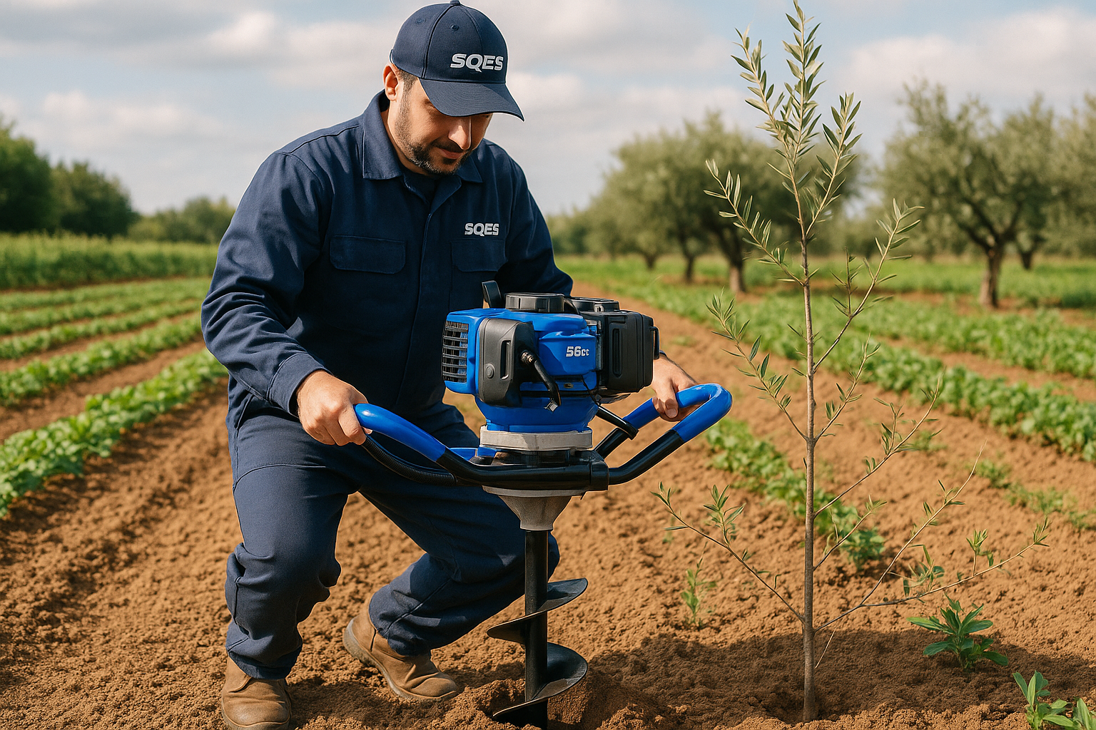 Tarière pour plantation d'arbres