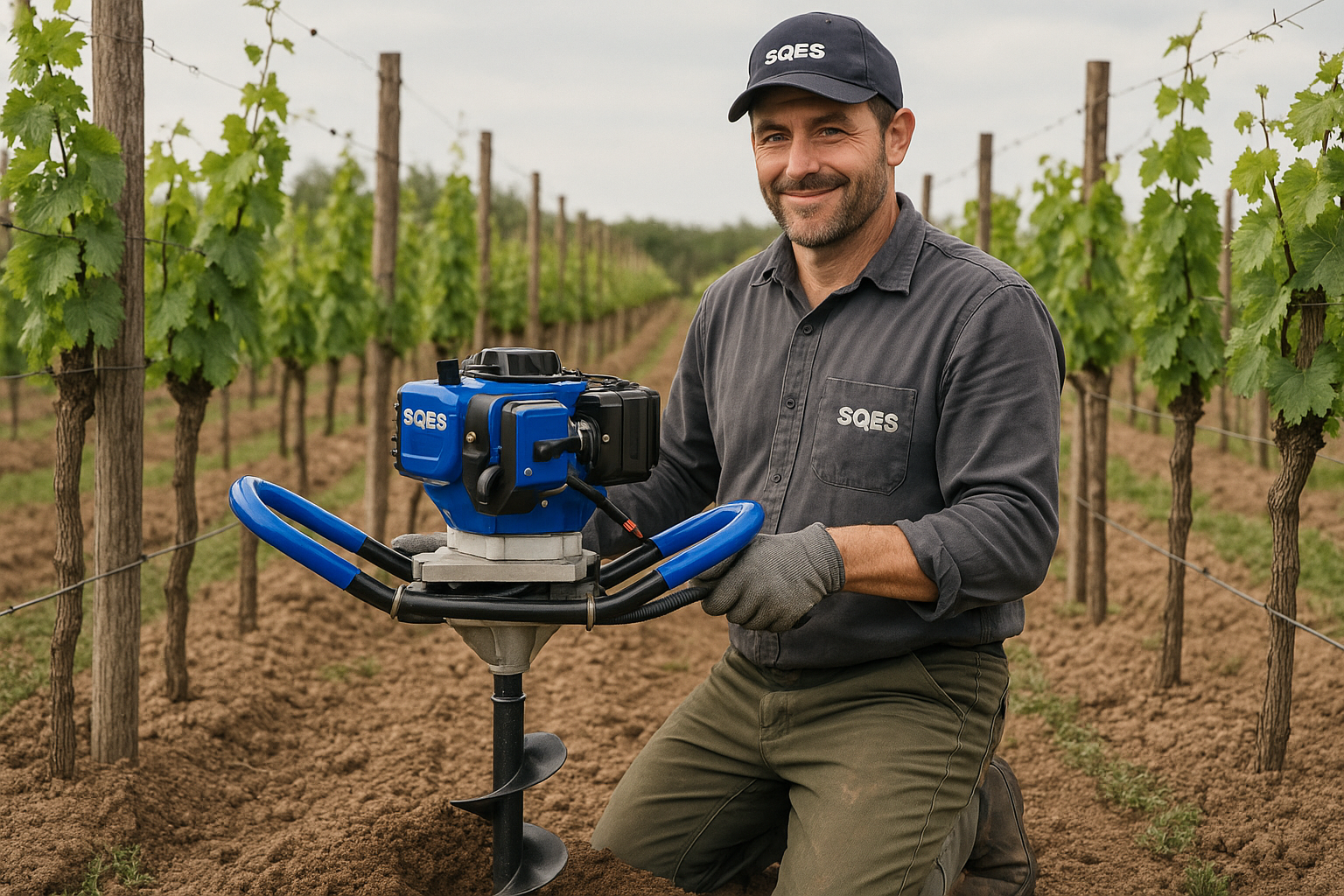 Tarière pour vignoble