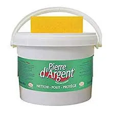 Pierre d'argent 4kg, Pierre d'Argent à l'Argile Blanche - SQES