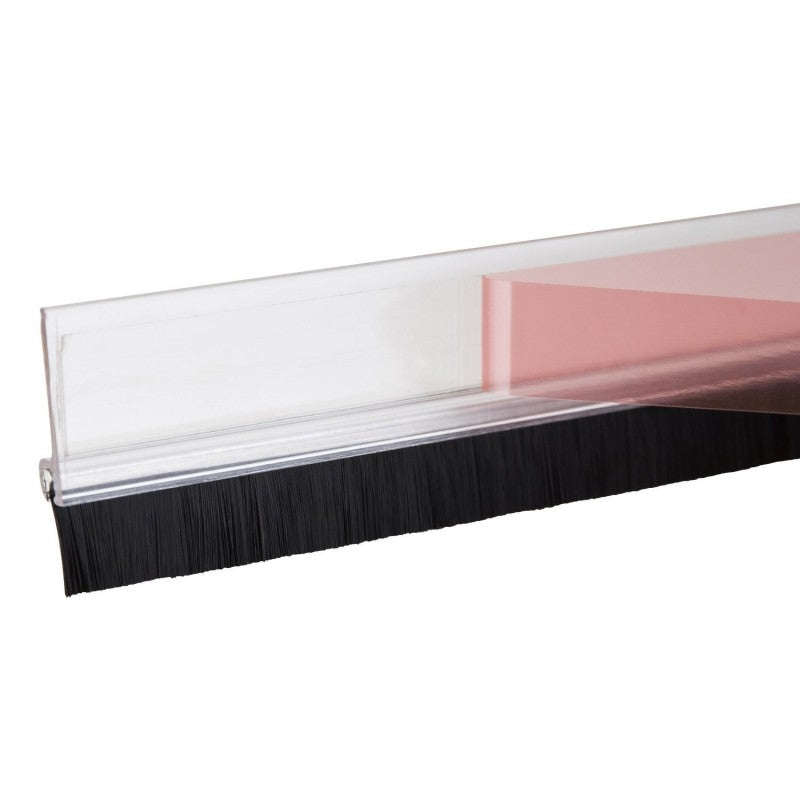 Bas de Porte Adhésif Brosse Transparent 1m - PVC Isolation Thermique Acoustique