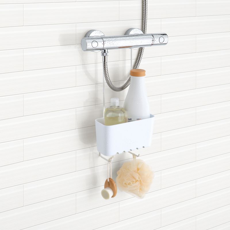PANIER DE DOUCHE SUSPENDU - Inox Sans Perçage avec Crochets
