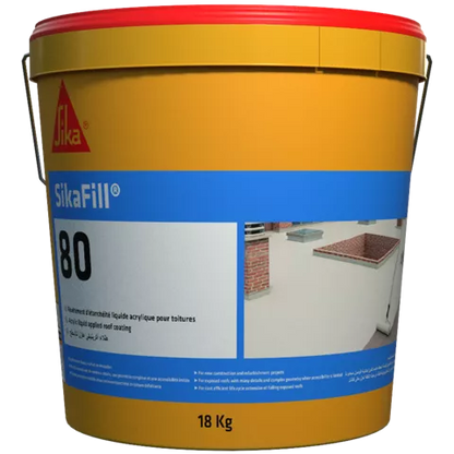 SikaFill-80 – Revêtement d’Étanchéité Élastique Mono composant 18KG - SQES