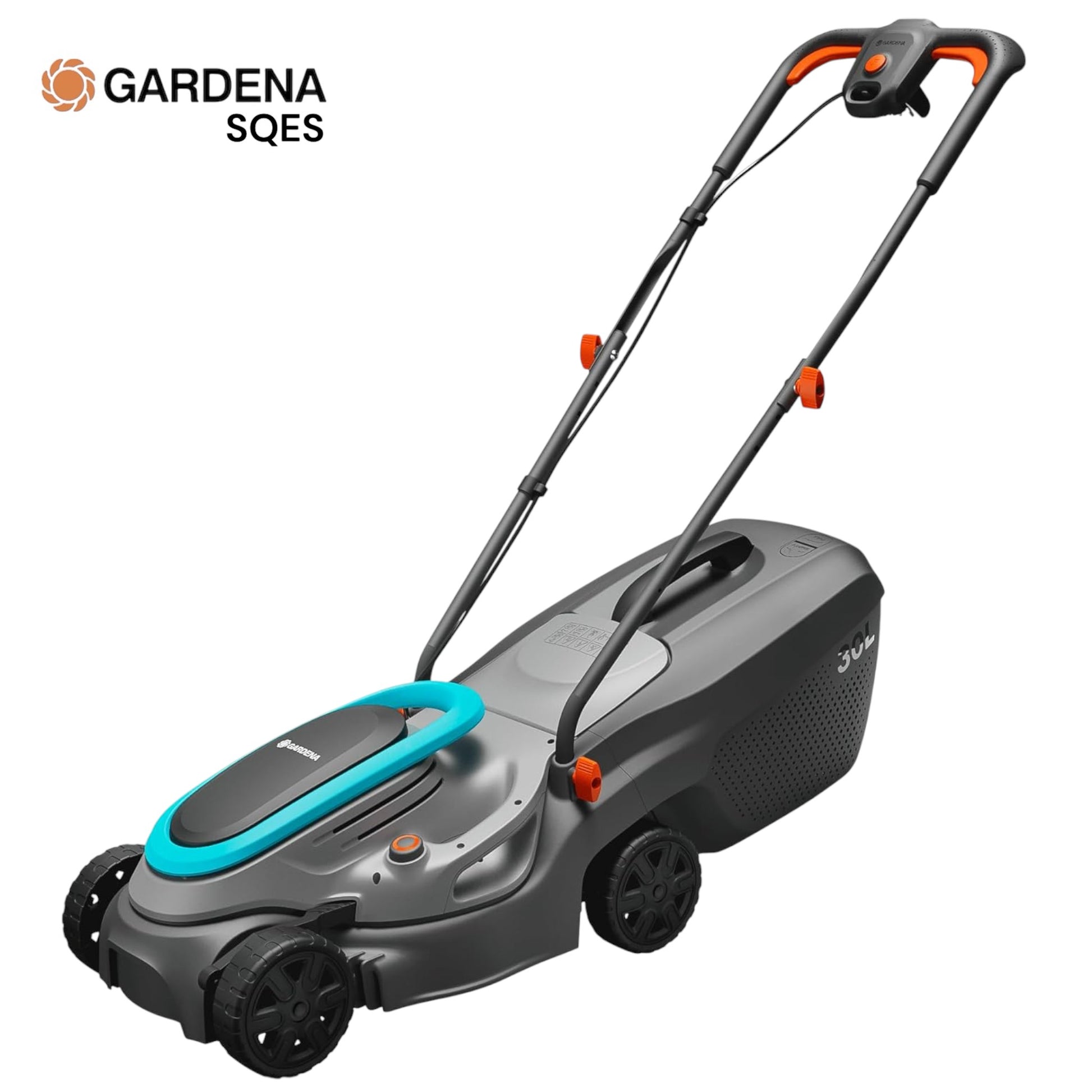 Tondeuse Électrique PowerMax 1200/32 G2 GARDENA Réf. 14633-20 — 1200W Lame DuraEdge 32cm Bac 30L 300m² | SQES Tunisie
