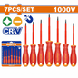 Jeu 7 Tournevis Isolés 1000V WADFOW WSS7407 CR-V