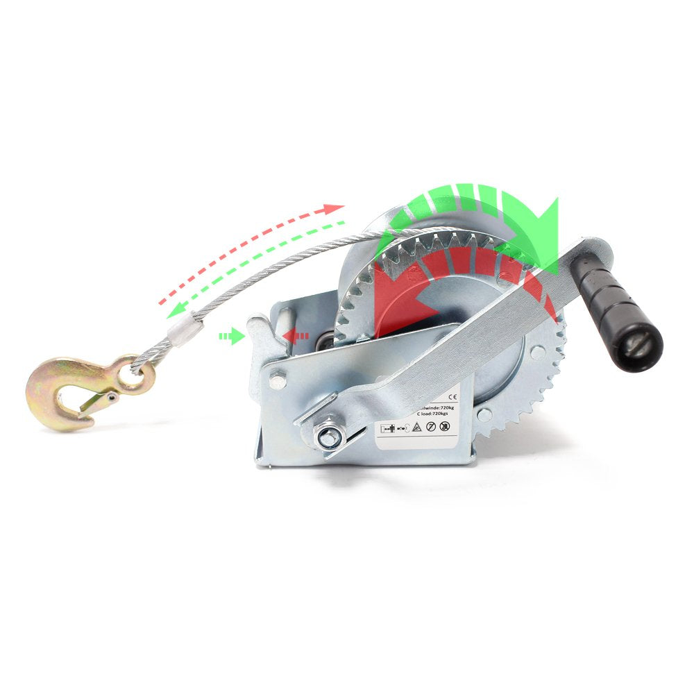 Treuil Manuel (Winch) – Capacité 900 kg / 2000 lbs