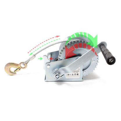 Treuil Manuel (Winch) – Capacité 900 kg / 2000 lbs