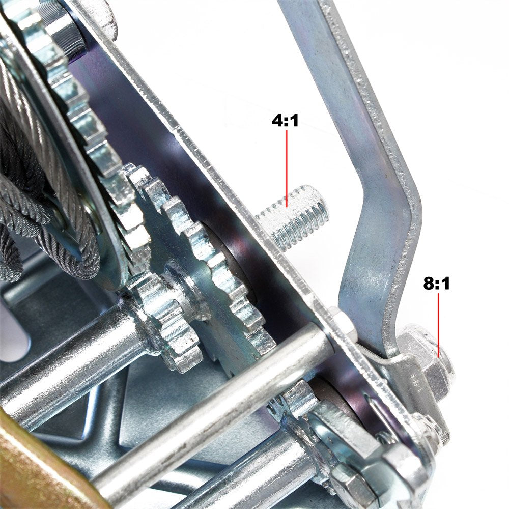 Treuil Manuel (Winch) – Capacité 900 kg / 2000 lbs