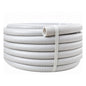 Tuyau PVC renforcé blanc annelé en rouleau de 30 m, sections 20×25 ou 25×32 mm – SQES