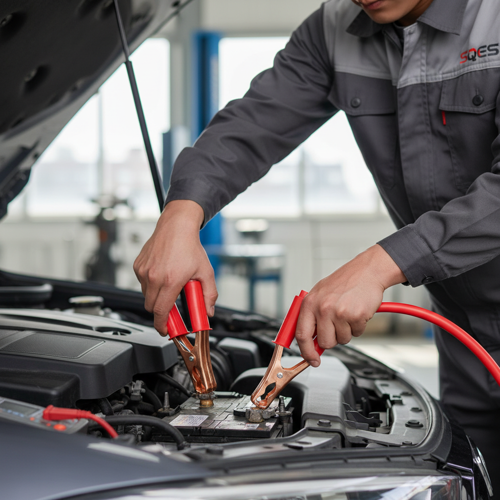 Utilisation câble démarrage